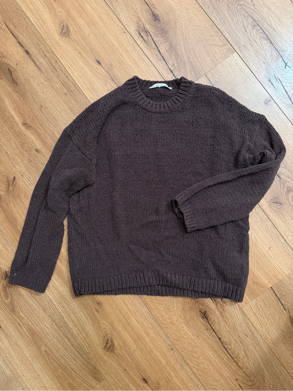 Abercrombie & Fitch Chocolate Brown Crewneck Sweater